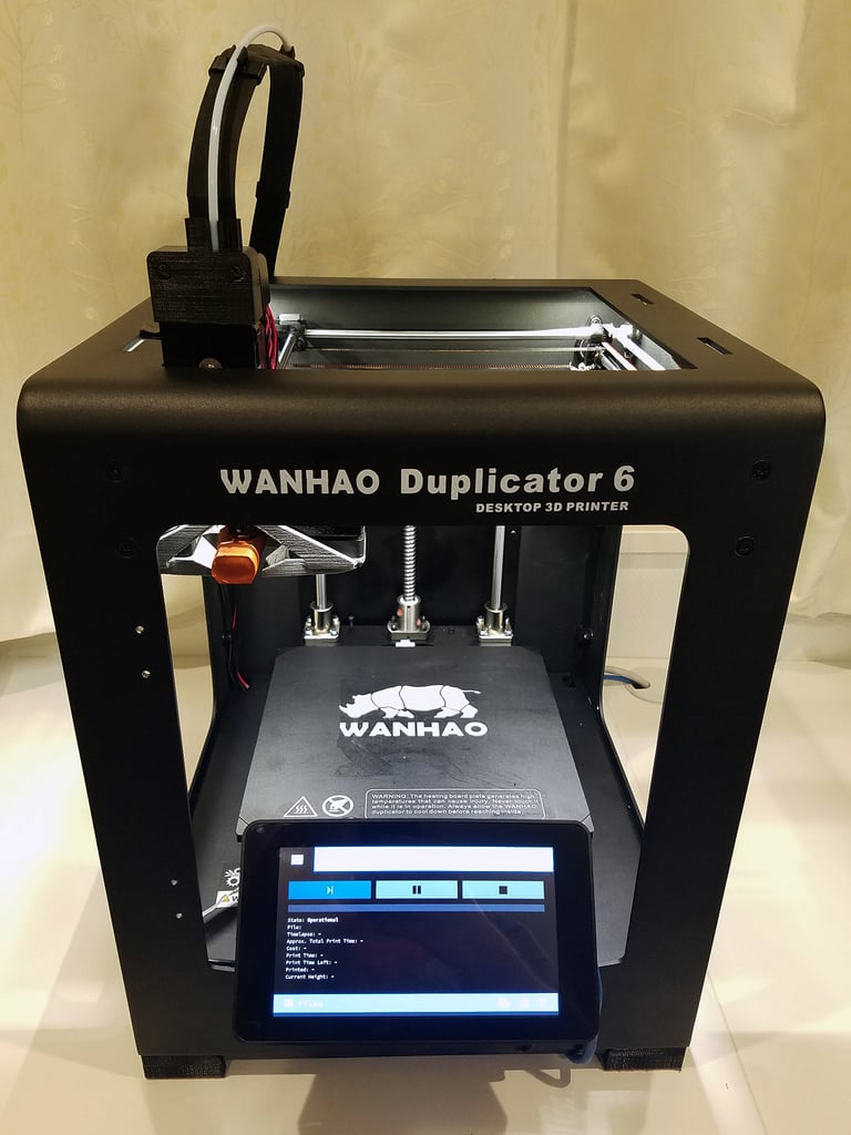 Wanhao Duplicator 6 7" LCD holder for Octopi