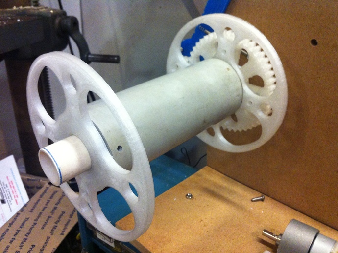 Printable Spool End for PVC Pipe