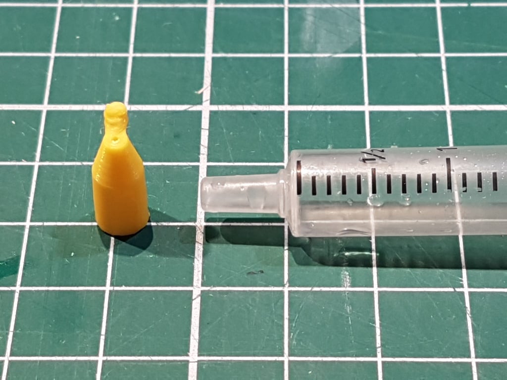Wood glue nozzle guide for seringe (Buse guide pour colle à bois, sur seringue)