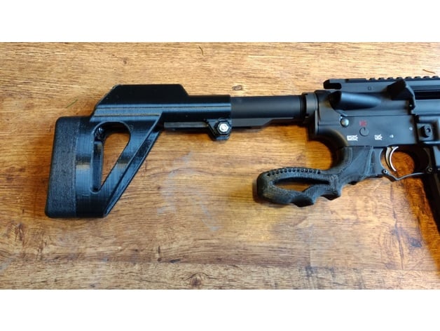 AR clamp on FIXED STOCK w/Recoil Pad