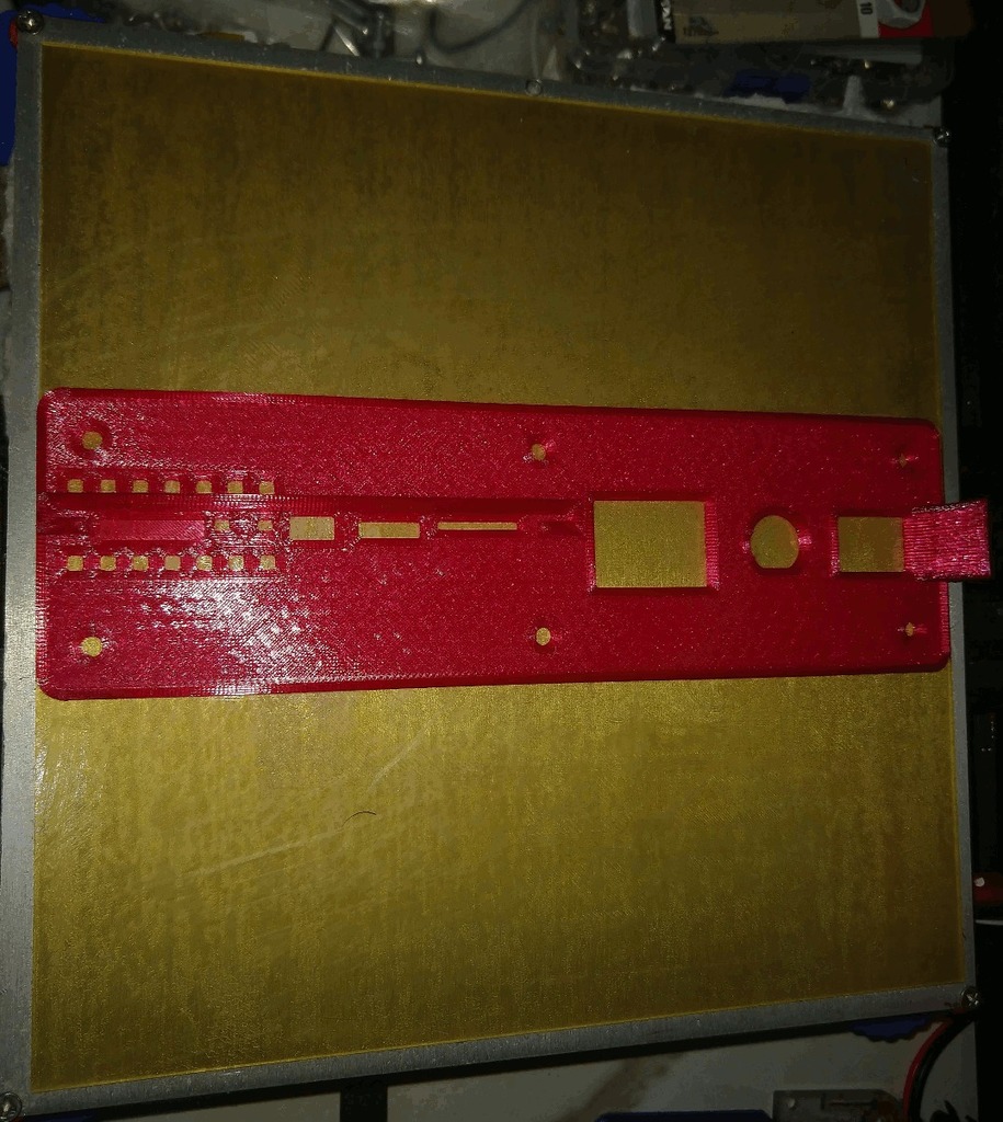 Kossel 2020 mains inlet and DuetWifi front panel (cropped for 200mm print bed)