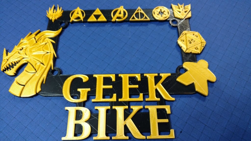Motorcycle Geek Plate Frame