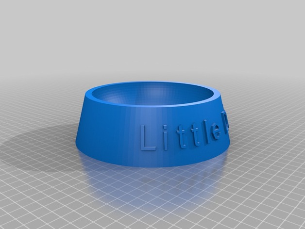 My Customized Fully Parametric Dog / Cat Food Bowl Little Dude