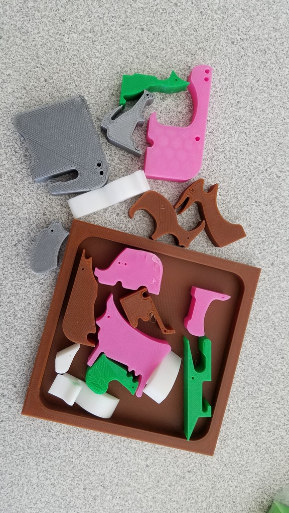 Solid Cradle for 18 Animal Puzzle