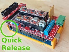 Arduino Mega 2560 / RAMPS Holder with Quick Release