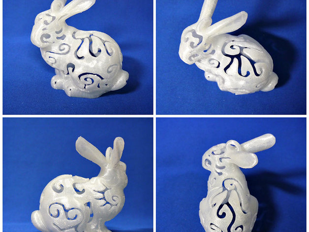 Bunny Lamps carved