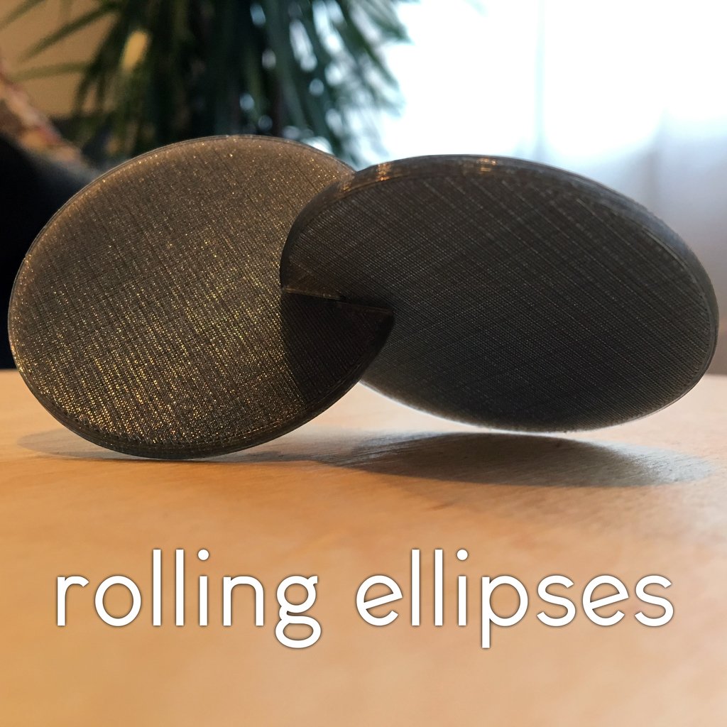 Rolling Ellipses fidget desk toy