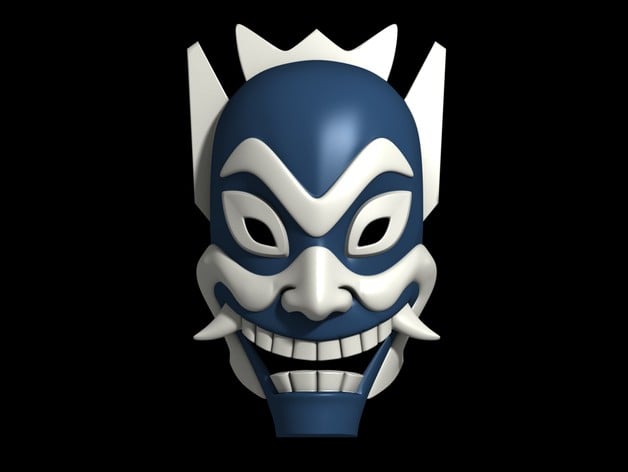 Blue Spirit Mask Avatar The Last Airbender By Jtm Thingiverse