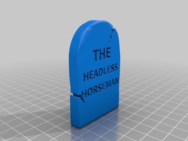 Headless Horseman Head Stone - Grave Stone for Halloween!