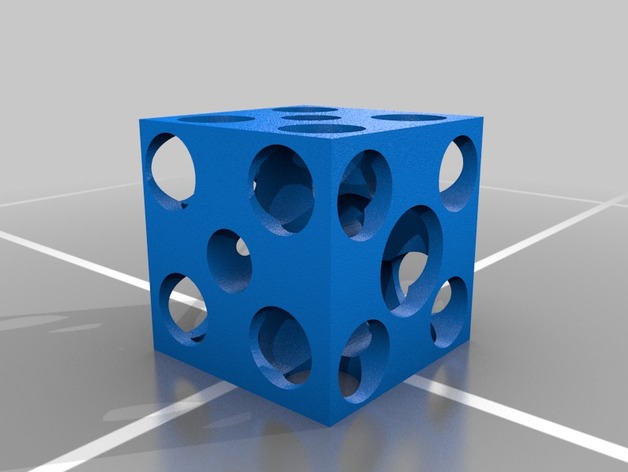 five holes in cube