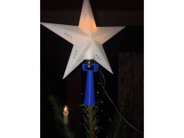 Christmas tree star holder
