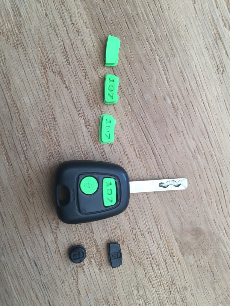 Remote buttons,  Peugeot 107 fit also toyota aygo and citroen C1