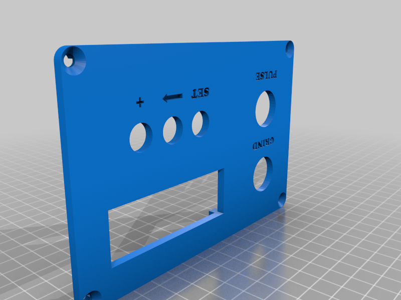 Coffee grinder timer panel for 16x2 LCD screen