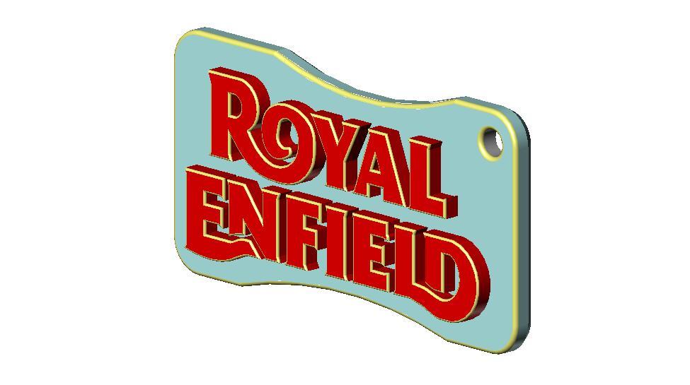 Royal Enfield logo keyring