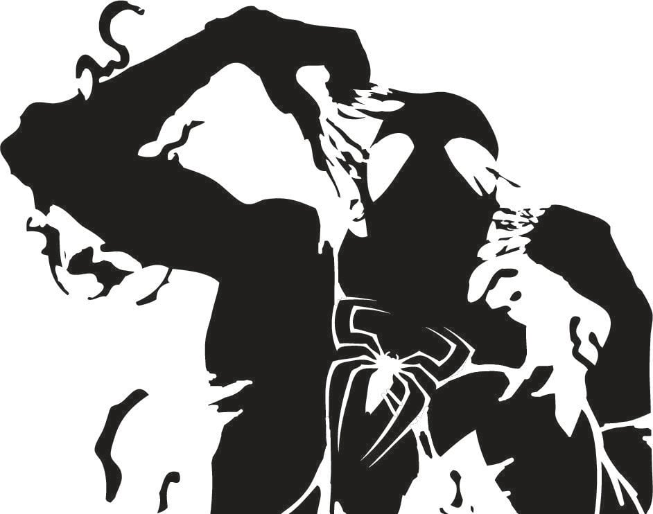 Spiderman Venom stencil