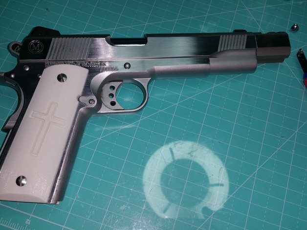 1911 Grips with Cross