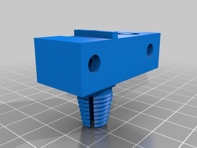 Tronxy extruder block with bowden tube fitting