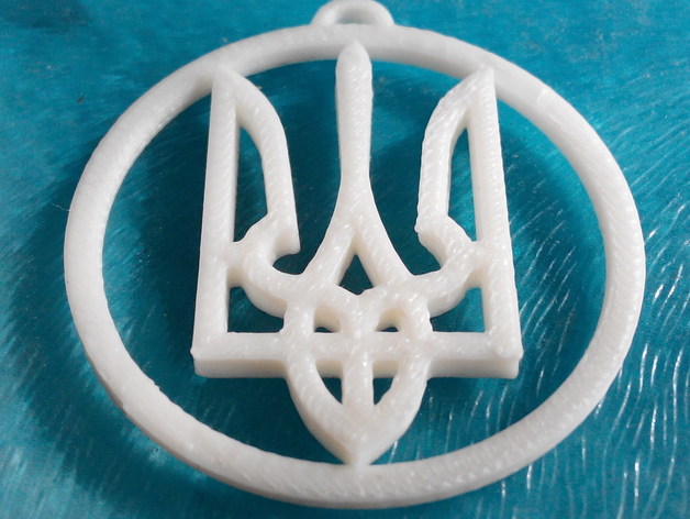 Ukrainian symbol in a circle