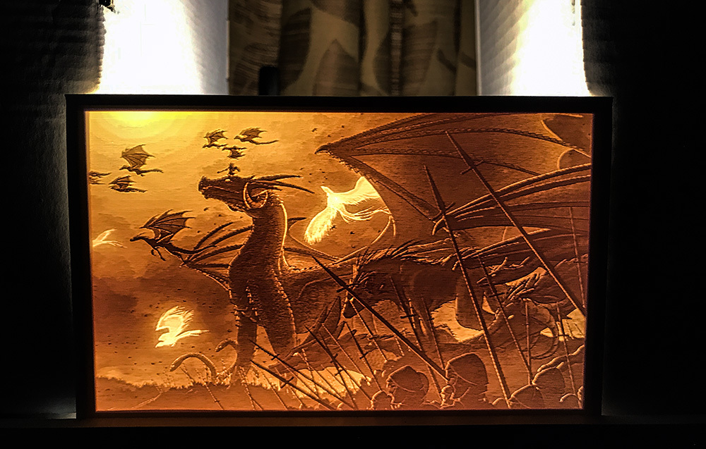 Day of the Dragons lithophane