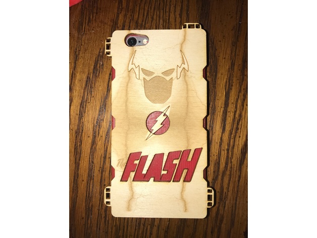 The Flash Wooden iPhone 6 case v2