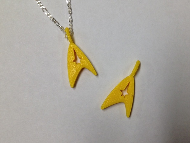 Star Trek Command Necklace Charm