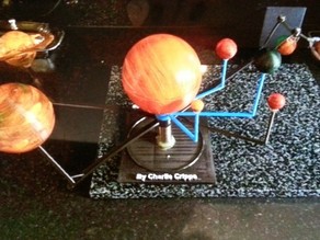 Solar system & stand "nephews home work" Planetarium Model  3D model