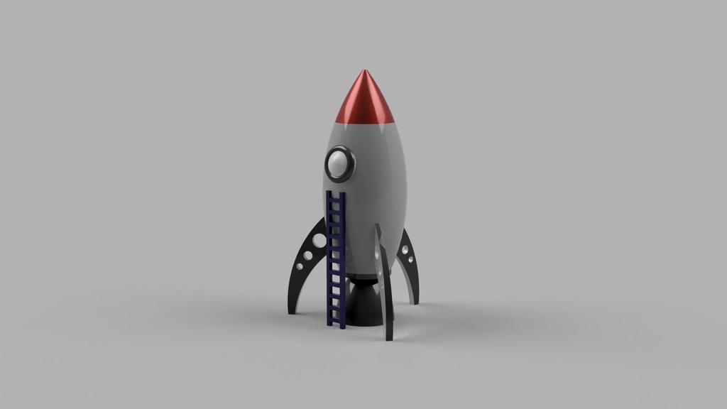 cartoon rocket!