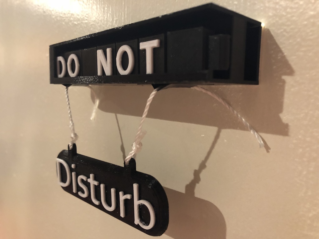 Do Not Disturb mechanicle sign