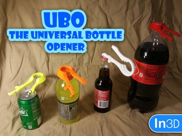 UBO - The Universal Bottle Opener (v1) by In3Designs - Thingiverse