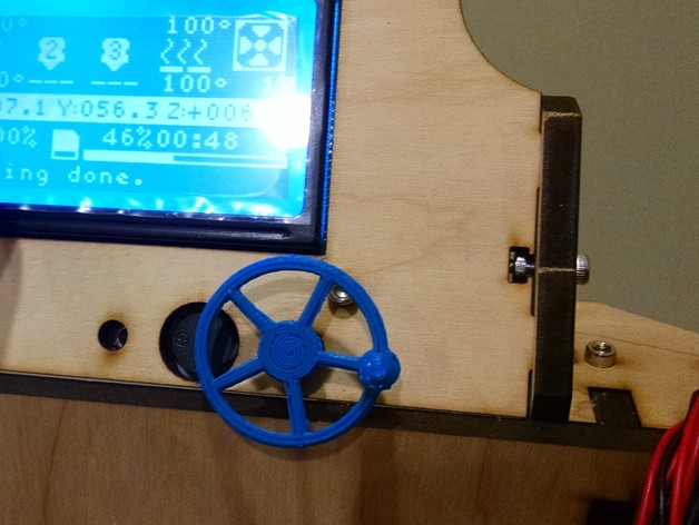 LCD Knob - Industrial Wheel Valve Style (Rotary Encoder)