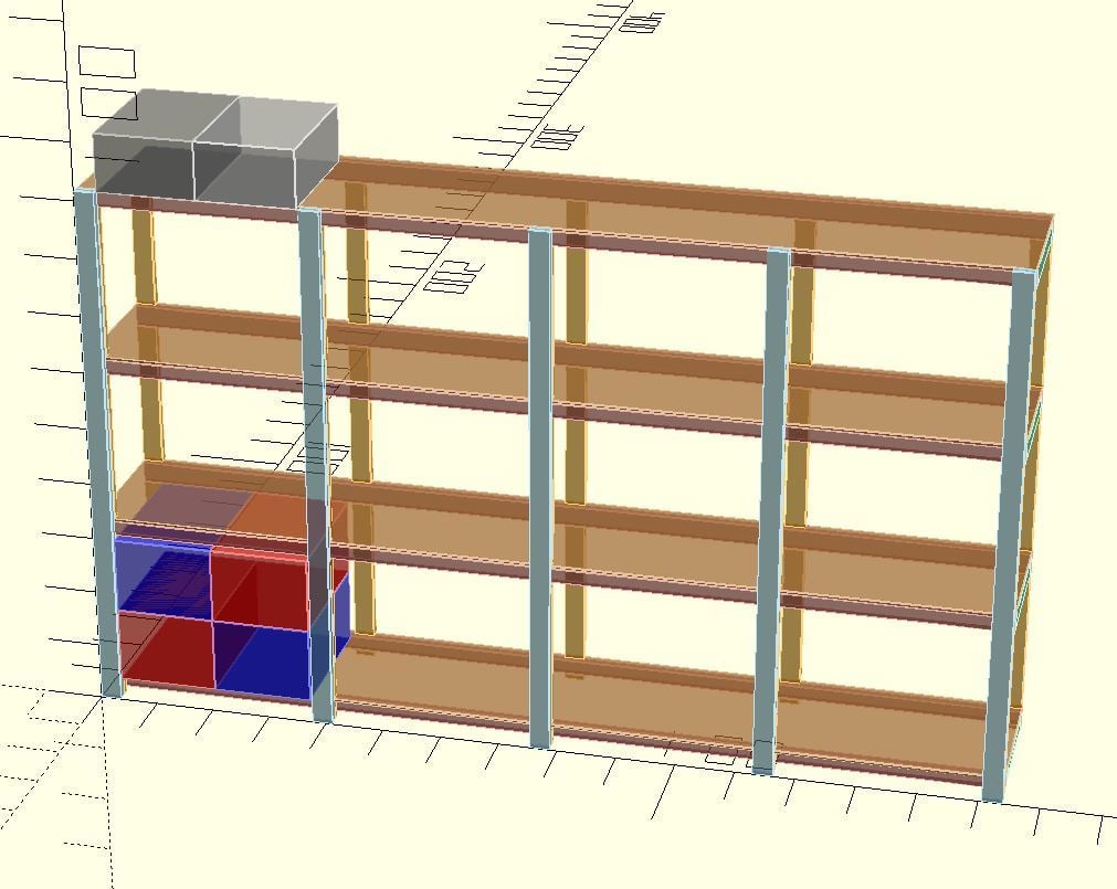 Garage Shelving for Totes - Parameterized 