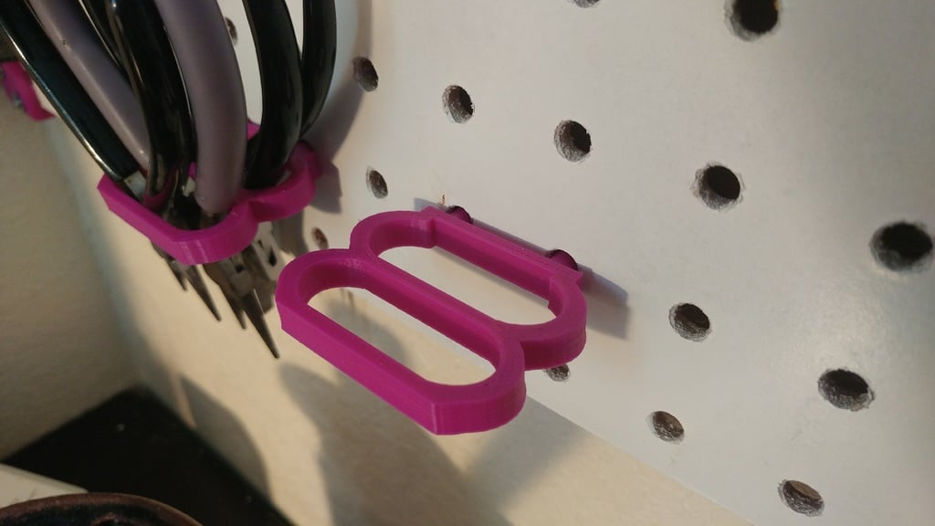 Pegboard Pliers Holder that Holds 2
