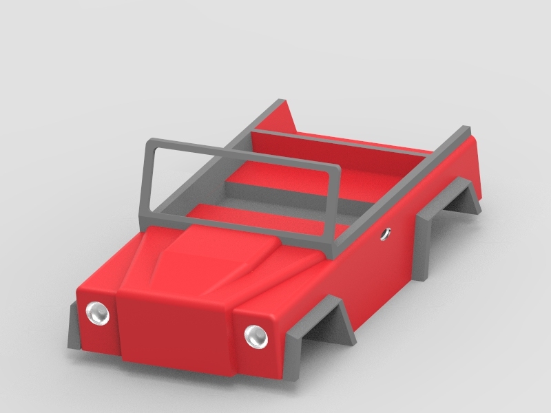 RC Jeep Design (Under progress not yet completed )