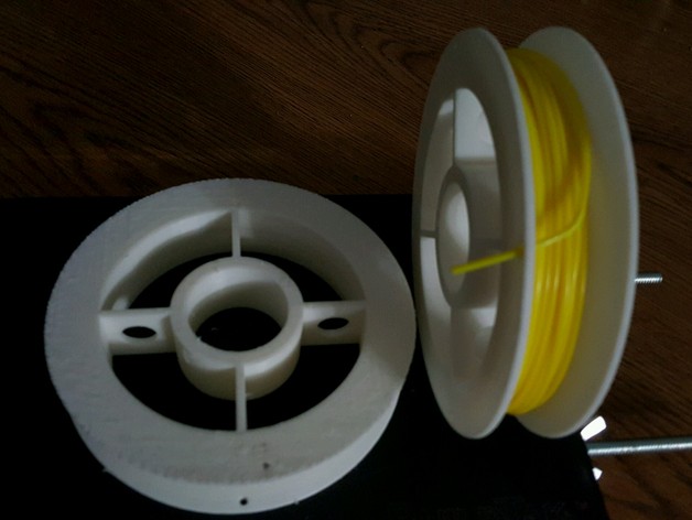 Customizable filament/wire spool or wheel creator