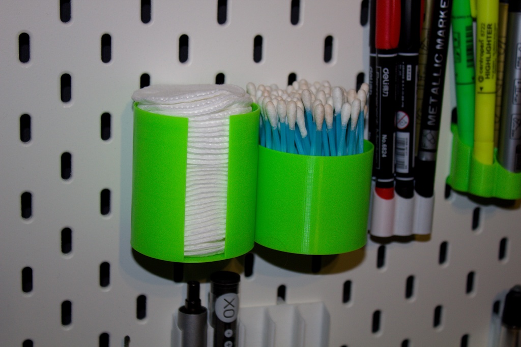 IKEA SKADIS - Containers for cotton pads and cotton sticks 