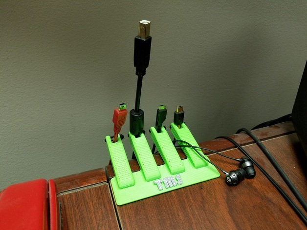 Desktop Mounted Cable Holder