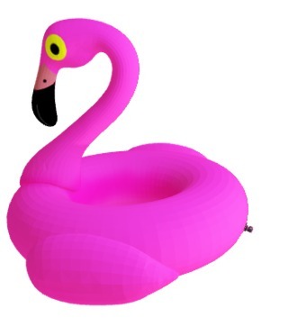 inflatable flamingo