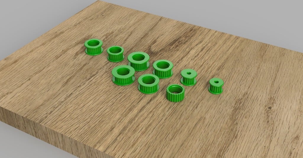 [Experimental] Belt Idlers - for Bearing and for 3mm screws - 16 22 and 24 Teeth