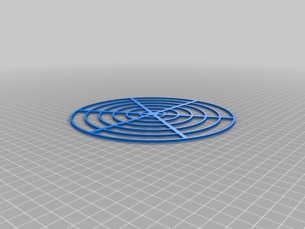 Concentric circles - test for delta printers bed alignment