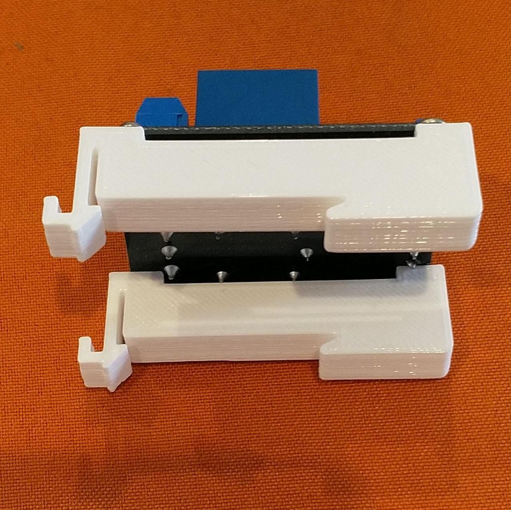 Din mount for dual relay PCB