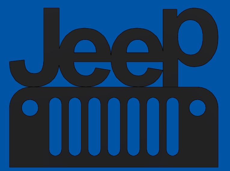 Jeep with grille logo