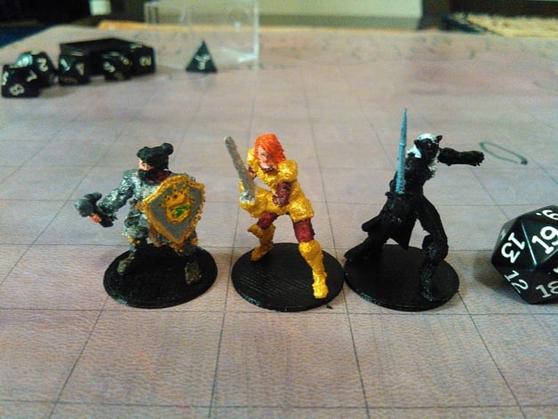 Lady Adventurers! Human Female Fighter, Female Dwarf Cleric, Female Drow Warlock