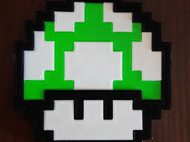 Mario 8-bit 1 up mushroom