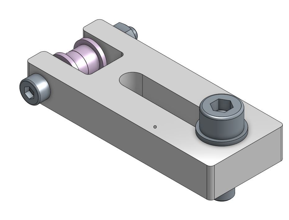 simple bearing holder for belt tension