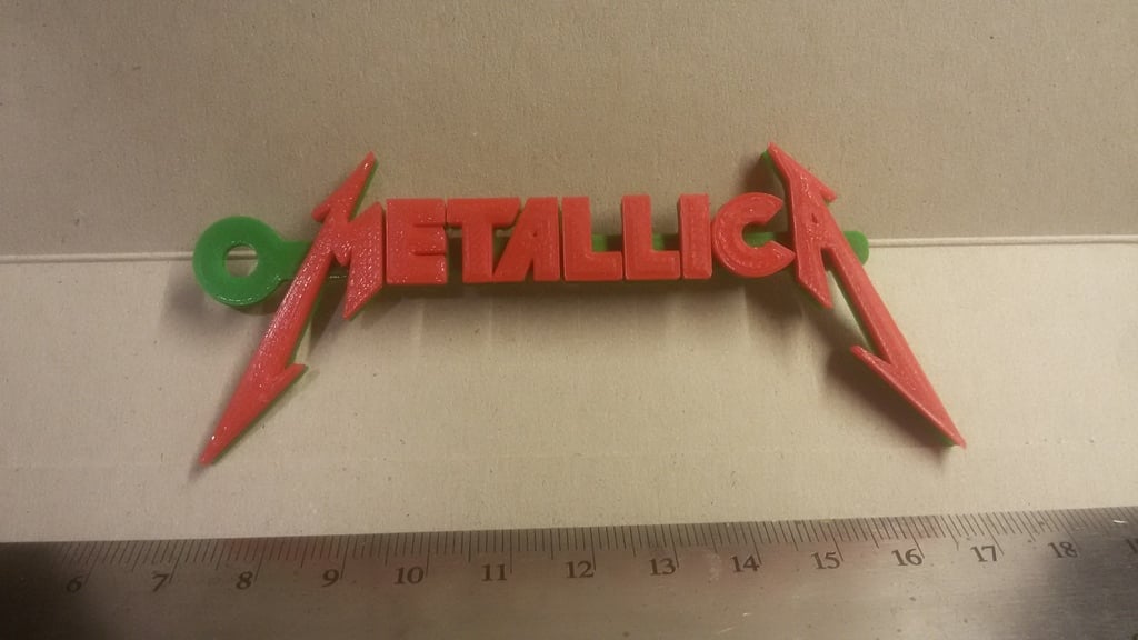 Metallica Logo Keychain