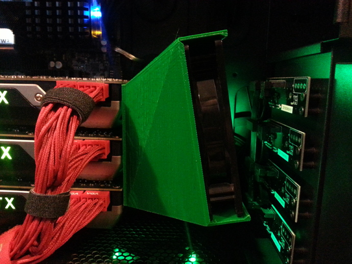 120mm fan shroud for multi GPU setups