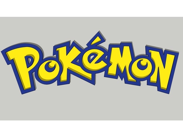 Pokemon Logo 3d By Hanx Thingiverse