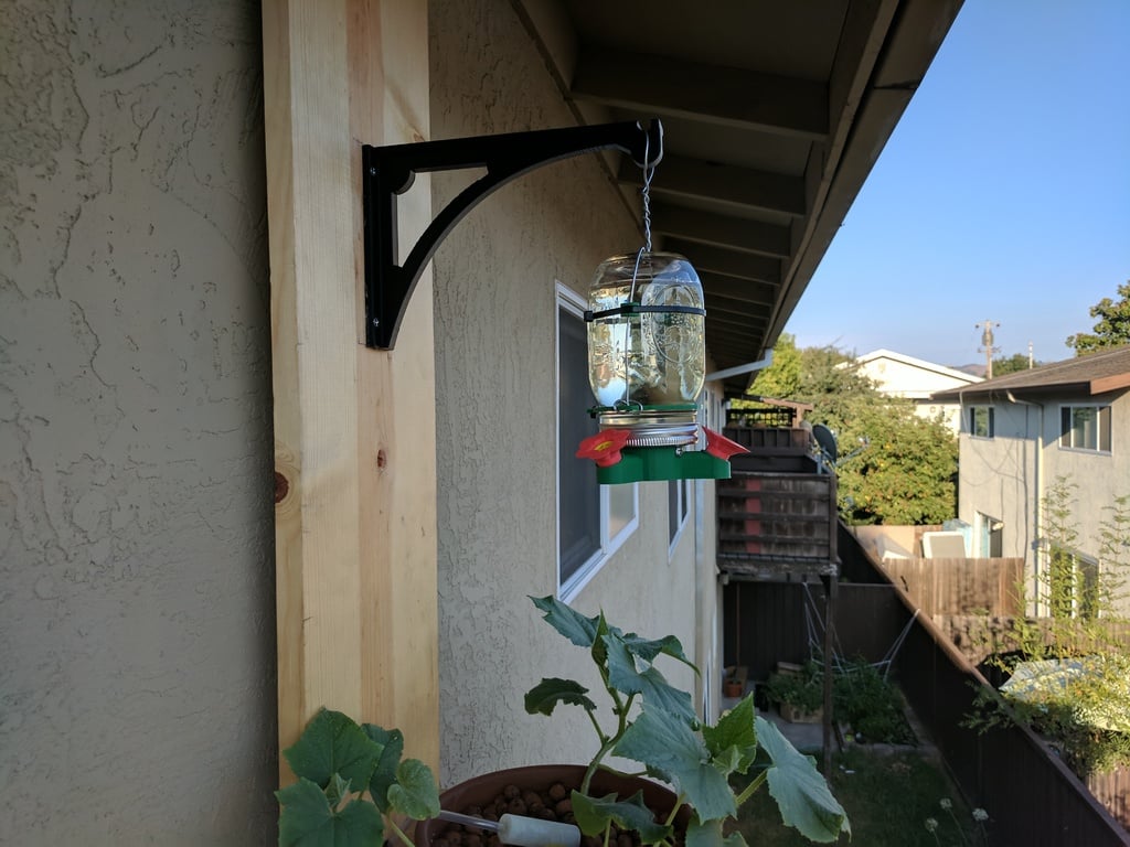 Hanging Basket / Birdfeeder Bracket Hook Mod