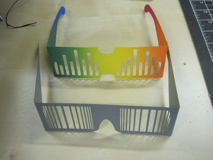 Shutter shades party glasses