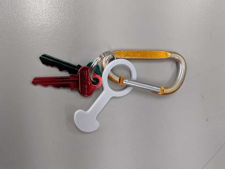 Shopping Trolley Coin Lock Release Key Ring